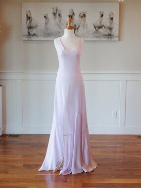 Halston Heritage Lavender purple dress sleeveless, size 0 NWT